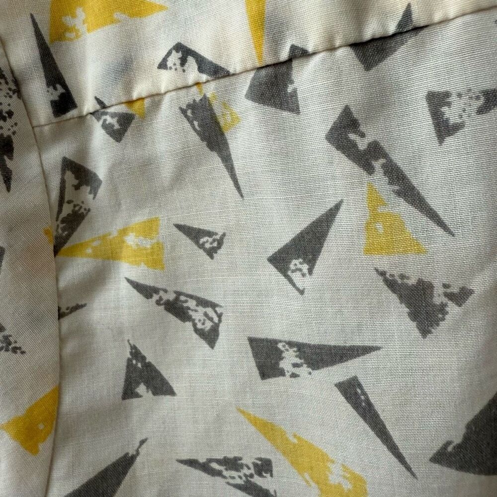 Vintage 70s Club International by Tip Top Short Sleeve Cabana Shirt MCM Triangle - Picture 3 of 6